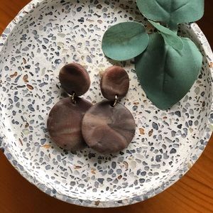 Handmade clay earrings in the style Breanna